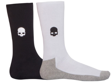 Hydrogen Socks White/Black 2 Pairs