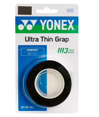 Yonex ULTRA Thin GRAP 3 Pack Black