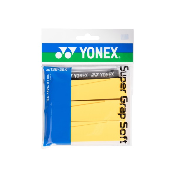 Yonex Super Grap SOFT 3 Pack Yellow