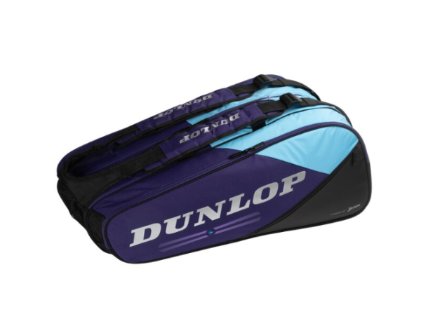 Dunlop FX Performance 8 Racket Bag 2025 Violet/Black/Cyan