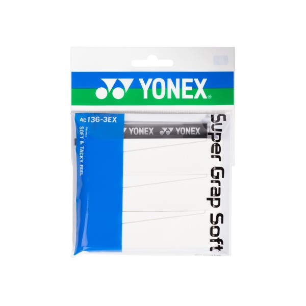 Yonex Super Grap SOFT 3 Pack White