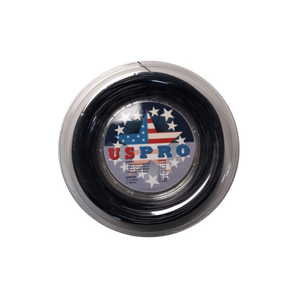 US PRO Poly Spin 6E Black 200 m 1,25 mm žice za tenis