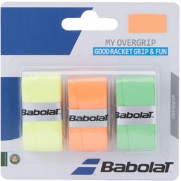 Babolat My Grip Orange/Green/Yellow x 3