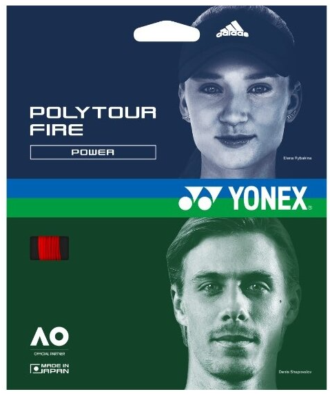 Yonex Poly Tour Fire Red 125 12 m