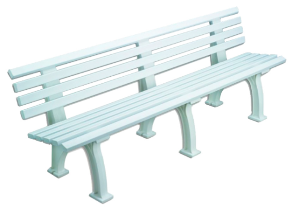 Plastična klupa za teniske terene - 200 cm White